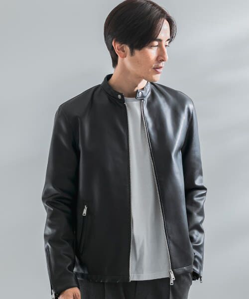 [新品] ♡ URBAN RESEARCH ♡ レザーライダースジャケット ITEMS URBANRESEARCH 【アイテムズアーバンリサーチ（メンズ