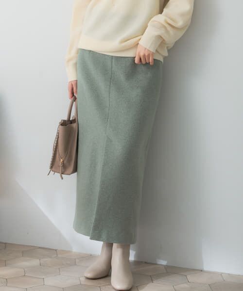 ＊＊URBAN RESEARCH ROSSO / アーバンリサーチ ロッソ スカート | ウールリングタイトスカート（GREEN）