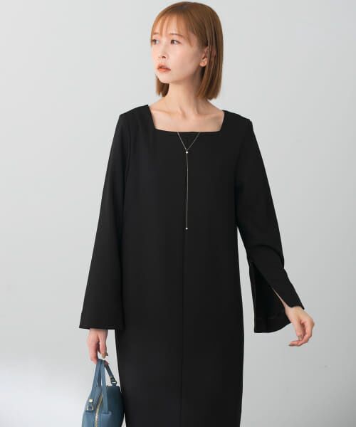 ＊＊URBAN RESEARCH ROSSO / アーバンリサーチ ロッソ ドレス | 2WAYスリーブドレス（black）