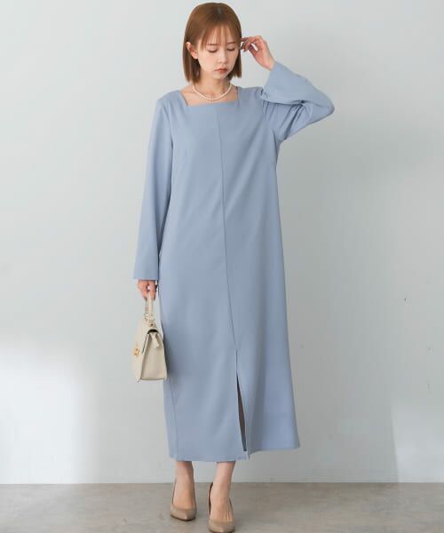 ＊＊URBAN RESEARCH ROSSO / アーバンリサーチ ロッソ ドレス | 2WAYスリーブドレス（sax）