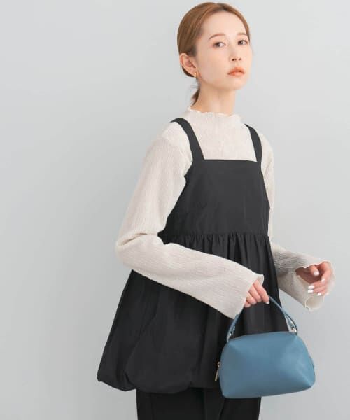 ＊＊URBAN RESEARCH ROSSO / アーバンリサーチ ロッソ シャツ・ブラウス | バルーンキャミブラウス（BLACK）