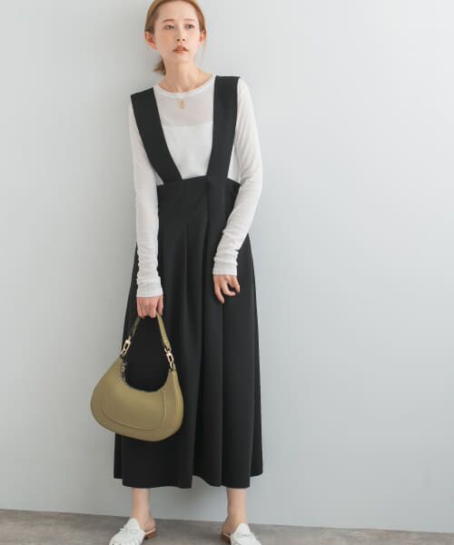 ＊＊URBAN RESEARCH ROSSO / アーバンリサーチ ロッソ スカート | マルチWAYハイウエストフレアスカート（BLACK）