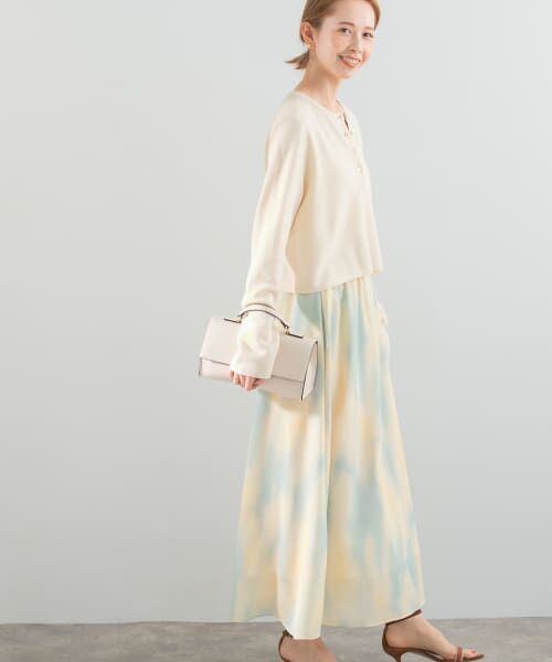 ＊＊URBAN RESEARCH ROSSO / アーバンリサーチ ロッソ スカート | カラーグラデーションプリントスカート（YELLOW）