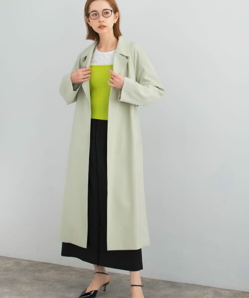 アーバンリサーチロッソ バックタックトレンチコート ネイビー 36 アーバンリサーチ ロッソ URBAN RESEARCH ROSSO バックタック