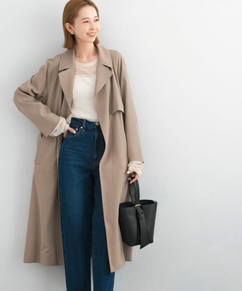アーバンリサーチロッソ バックタックトレンチコート ネイビー 38 セール】バックタックトレンチコート（トレンチコート）｜URBAN