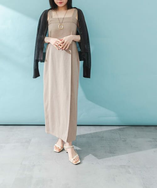**URBAN RESEARCH ROSSO / アーバンリサーチ ロッソ ワンピース | 2WAYストレートベアワンピース(MOCHA)