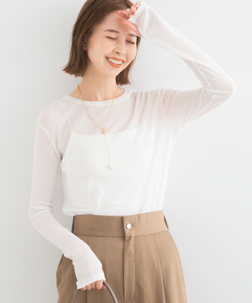 ＊＊URBAN RESEARCH ROSSO / アーバンリサーチ ロッソ Tシャツ | シアーテレコカットソー（off）