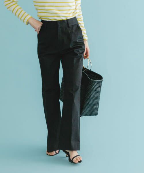 ＊＊URBAN RESEARCH ROSSO / アーバンリサーチ ロッソ その他パンツ | セミフレアチノパンツ（BLACK）