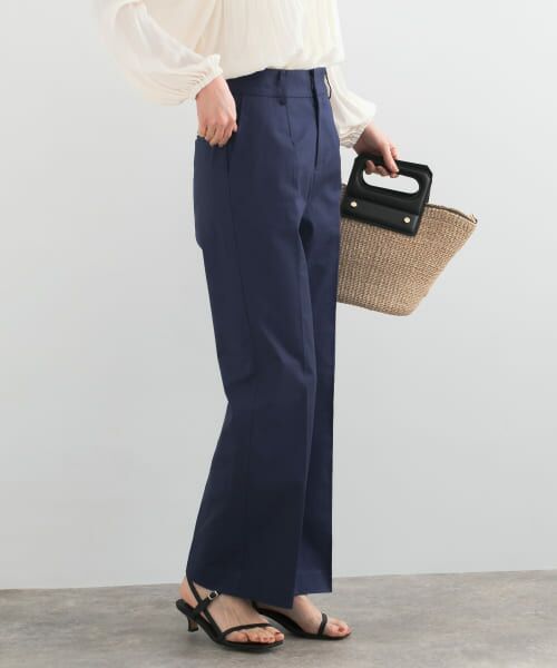 ＊＊URBAN RESEARCH ROSSO / アーバンリサーチ ロッソ その他パンツ | セミフレアチノパンツ（NAVY BLUE）