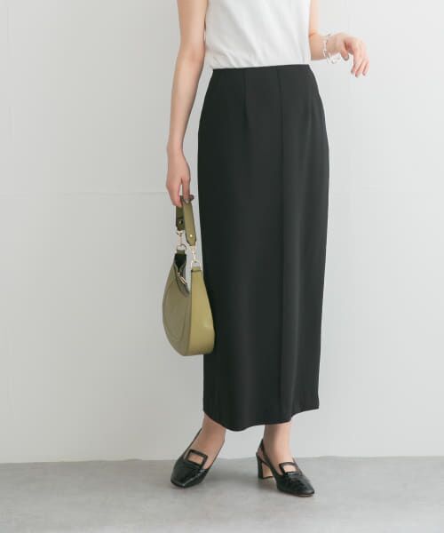 ＊＊URBAN RESEARCH ROSSO / アーバンリサーチ ロッソ スカート | ピンタックペンシルスカート（BLACK）
