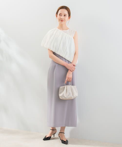 ＊＊URBAN RESEARCH ROSSO / アーバンリサーチ ロッソ ドレス | マルチWAYシアーオフショルドレス（lavender）