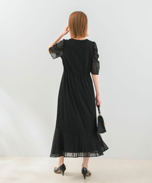Chaco*ROSSO ドットフロッキードレス URBAN RESEARCH ROSSO（アーバンリサーチロッソ）の「Chaco