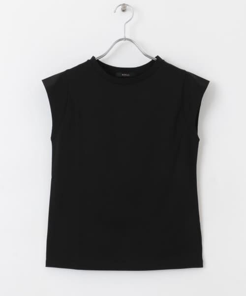 ＊＊URBAN RESEARCH ROSSO / アーバンリサーチ ロッソ Tシャツ | クールタッチスーピマコットンフレンチTシャツ（BLACK）