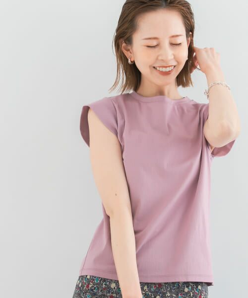 ＊＊URBAN RESEARCH ROSSO / アーバンリサーチ ロッソ Tシャツ | クールタッチスーピマコットンフレンチTシャツ（PINK）