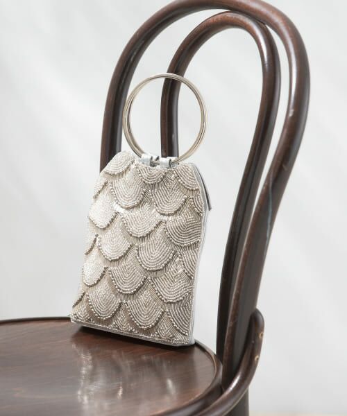 ＊＊URBAN RESEARCH ROSSO / アーバンリサーチ ロッソ バッグ | リングハンドルビジューバッグ（SILVER）