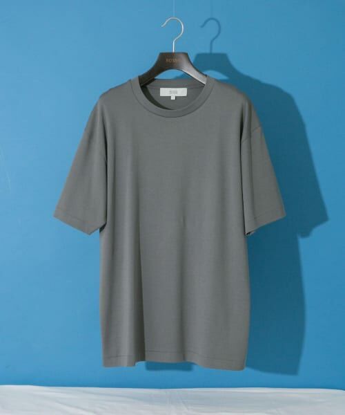 ＊＊URBAN RESEARCH ROSSO / アーバンリサーチ ロッソ Tシャツ | 『XLサイズあり』『UR TECH』防汚加工 スタンダードクルーネックTシャツ（GRAY）