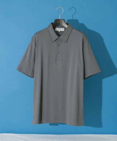 ＊＊URBAN RESEARCH ROSSO / アーバンリサーチ ロッソ ポロシャツ | 『XLサイズあり』『UR TECH』防汚加工 スタンダード半袖ポロシャツ（GRAY）