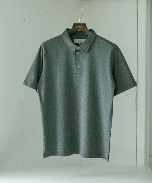 ＊＊URBAN RESEARCH ROSSO / アーバンリサーチ ロッソ ポロシャツ | 『XLサイズあり』『UR TECH』汗ジミ防止ポロシャツ（GRAY）