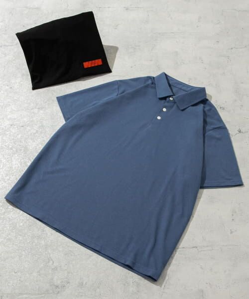 ＊＊URBAN RESEARCH ROSSO / アーバンリサーチ ロッソ ポロシャツ | 『XLサイズあり』ハイパフォーマンス鹿の子ポロシャツ（BLUE GRAY）