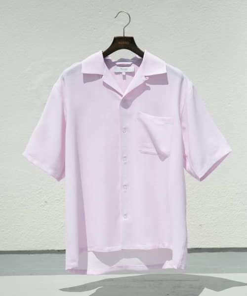 ＊＊URBAN RESEARCH ROSSO / アーバンリサーチ ロッソ シャツ・ブラウス | 『WEB限定』シアーオープンカラーシャツ（PINK）