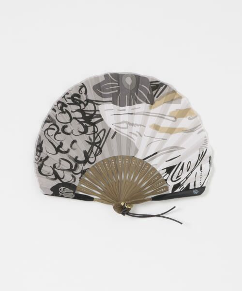 ＊＊URBAN RESEARCH ROSSO / アーバンリサーチ ロッソ その他小物 | manipuri　扇子ボタニックガーデン（light grey）