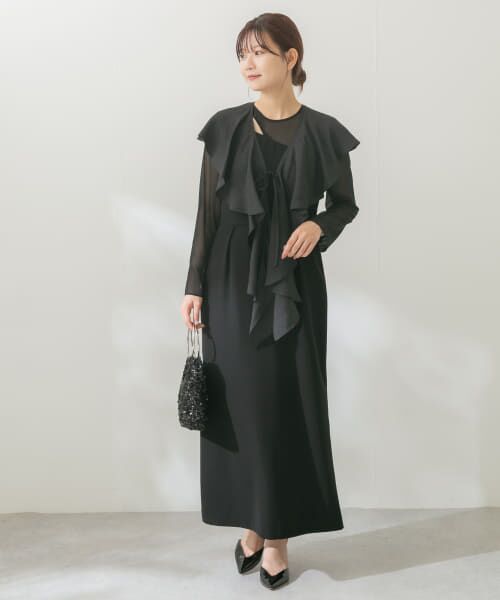 ＊＊URBAN RESEARCH ROSSO / アーバンリサーチ ロッソ ドレス | kaene　セットショール5way切り替えドレス（BK）