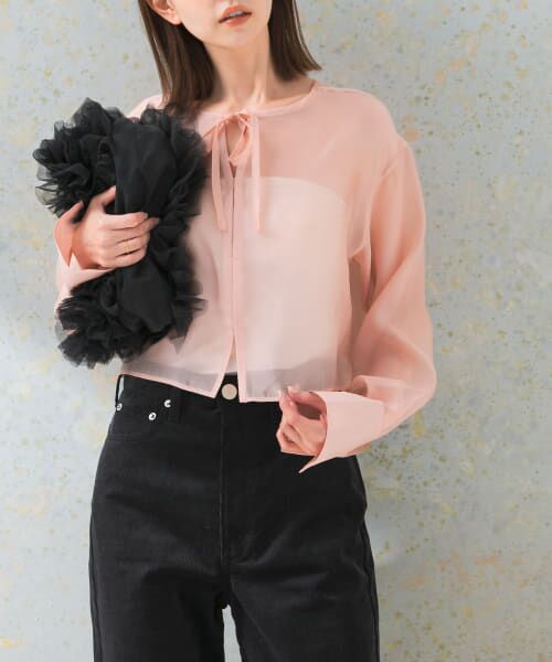 新品 Fby ROSSO ボウタイシアーブラウス ボウタイシアーブラウス（シャツ/ブラウス）｜fifth（フィフス