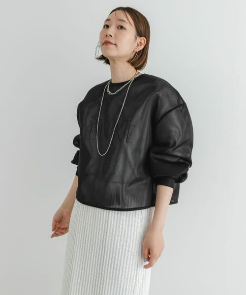 ＊＊URBAN RESEARCH ROSSO / アーバンリサーチ ロッソ シャツ・ブラウス | F by ROSSO　シアーショートブラウス（BLACK）