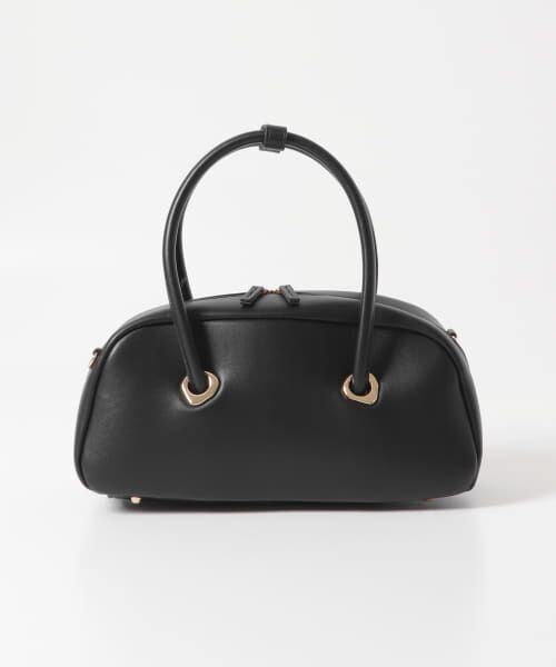 ＊＊URBAN RESEARCH ROSSO / アーバンリサーチ ロッソ ボストンバッグ | LE VERNIS　Eyelet wide boston（ブラック）