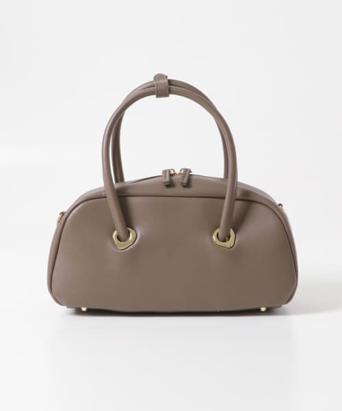 ＊＊URBAN RESEARCH ROSSO / アーバンリサーチ ロッソ ボストンバッグ | LE VERNIS　Eyelet wide boston（モカ）