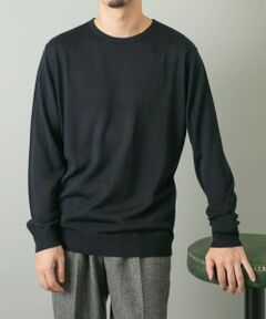 『一部WEB限定カラー』『XLサイズあり』『UR TECH』ハイゲージクルーネックニット