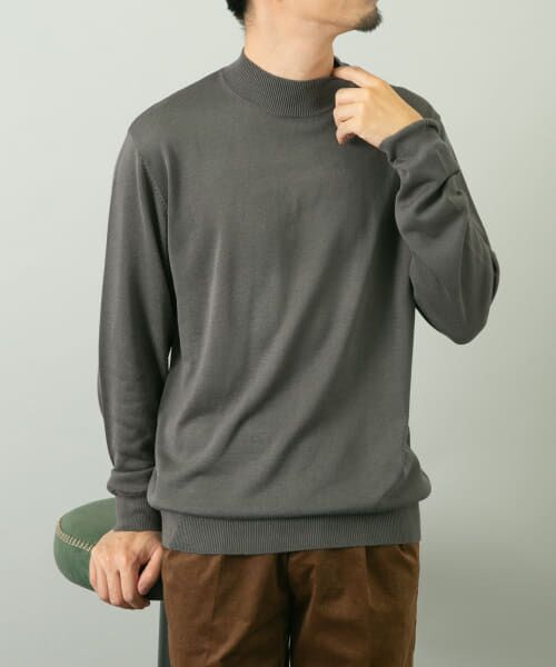 ＊＊URBAN RESEARCH ROSSO / アーバンリサーチ ロッソ ニット・セーター | 『一部WEB限定カラー』『XLサイズあり』『UR TECH』ハイゲージハイネックニット（GRAY）