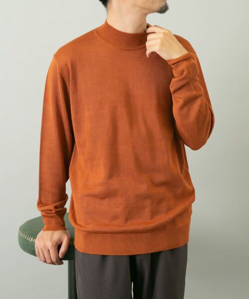 ＊＊URBAN RESEARCH ROSSO / アーバンリサーチ ロッソ ニット・セーター | 『一部WEB限定カラー』『XLサイズあり』『UR TECH』ハイゲージハイネックニット（L.BROWN）