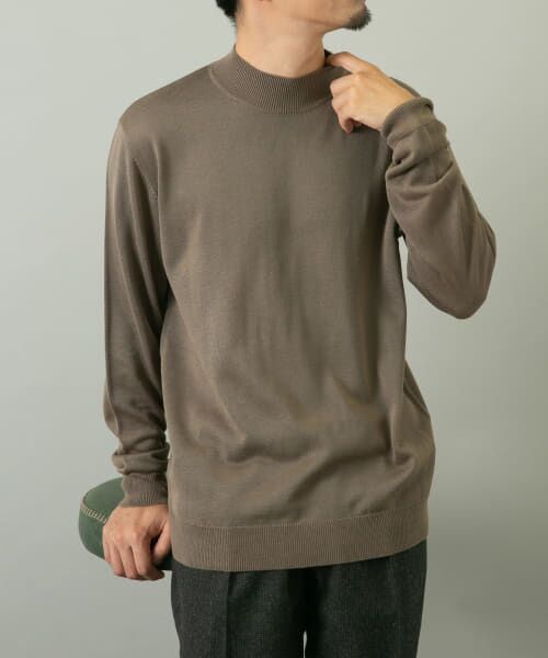 ＊＊URBAN RESEARCH ROSSO / アーバンリサーチ ロッソ ニット・セーター | 『一部WEB限定カラー』『XLサイズあり』『UR TECH』ハイゲージハイネックニット（BEIGE）