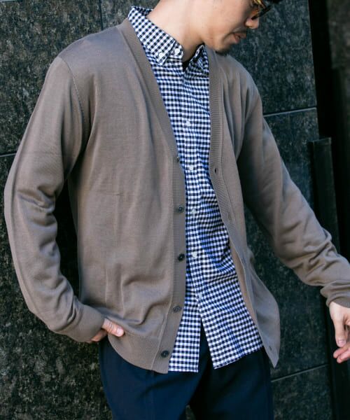 ＊＊URBAN RESEARCH ROSSO / アーバンリサーチ ロッソ カーディガン・ボレロ | 『一部WEB限定カラー』『XLサイズあり』『UR TECH』ハイゲージカーディガン（BEIGE）