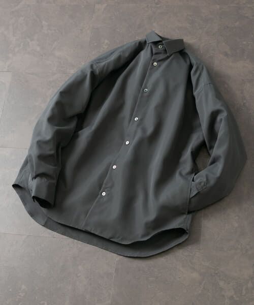 ＊＊URBAN RESEARCH ROSSO / アーバンリサーチ ロッソ シャツ・ブラウス | サイドポケットストレッチリラックスシャツ（CHARCOAL）
