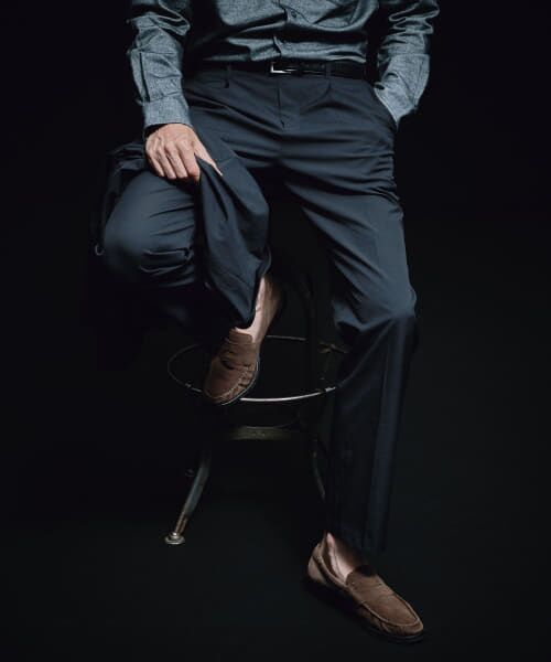 ＊＊URBAN RESEARCH ROSSO / アーバンリサーチ ロッソ その他パンツ | 『セットアップ対応』MARUI ORIMONO　3H DryFabricストレッチストレートパンツ（BLACK）