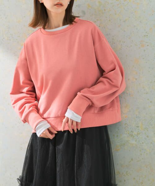 ＊＊URBAN RESEARCH ROSSO / アーバンリサーチ ロッソ Tシャツ | 『WEB限定』ワイドフォルムスウェット（pink）