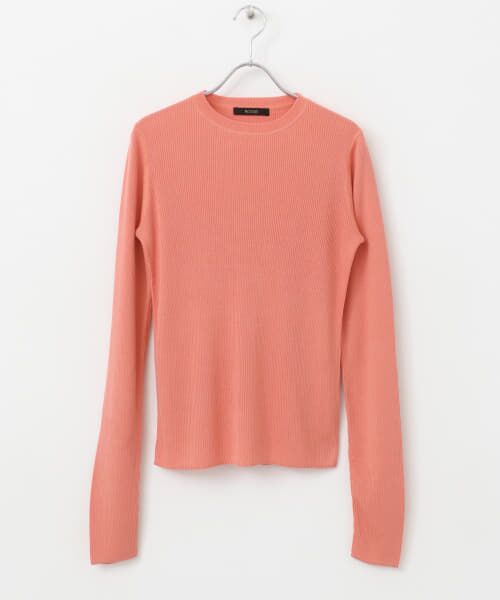 ＊＊URBAN RESEARCH ROSSO / アーバンリサーチ ロッソ ニット・セーター | シルク混リブデザインニット（PINK）