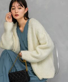 ファーニットカーディガン