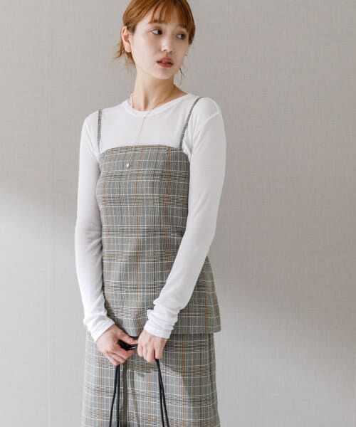 ＊＊URBAN RESEARCH ROSSO / アーバンリサーチ ロッソ キャミソール・チューブトップ | キャミソールベアビスチェ（CHECK）