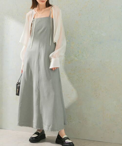 ＊＊URBAN RESEARCH ROSSO / アーバンリサーチ ロッソ ワンピース | バイヤスベアワンピース（gray）