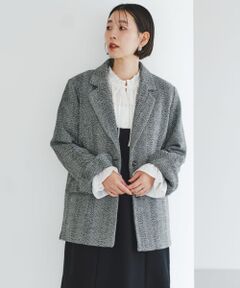 F by ROSSO　ヘリンボンツイードテーラードジャケット