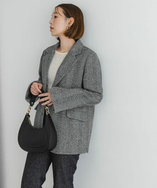 URBAN RESEARCH ROSSO ジャケット ツイード フォーマル F セール】 F by ROSSO ツイードノーカラージャケット （ノー