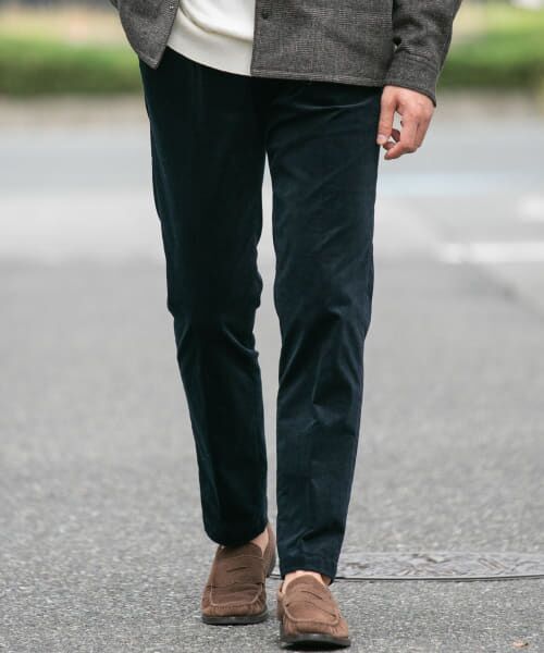 ＊＊URBAN RESEARCH ROSSO / アーバンリサーチ ロッソ その他パンツ | 『セットアップ対応』『XLサイズあり』ストレッチコーデュロイスラックス（NAVY）