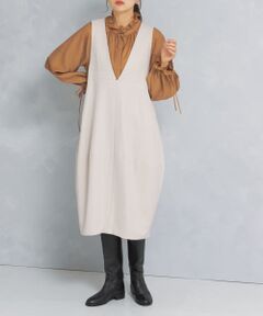 『UR TECH』コクーンジャンパーワンピース