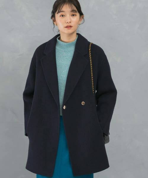 マガジン掲載 完売品✨ICB カシミヤ ウールリバー ベルテッドコート 大きめ ピュアカシミヤ チェスターコート / ICB | ファッション通販
