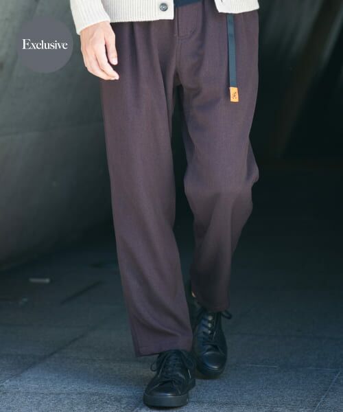 ＊＊URBAN RESEARCH ROSSO / アーバンリサーチ ロッソ その他パンツ | 『XLサイズあり』『別注』Gramicci　ウォッシャブルウォームワンタックパンツ（BROWN）