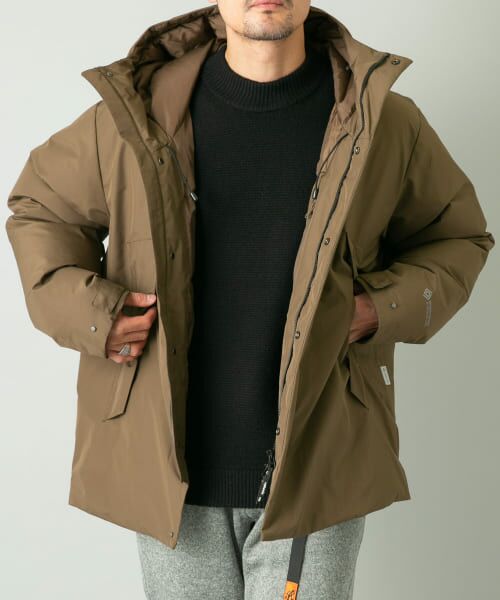 ゴア　カーキ ダウンジャケット サイズF セール】 『別注』+phenix WINDSTOPPER by GORE-TEX LABS ダウン