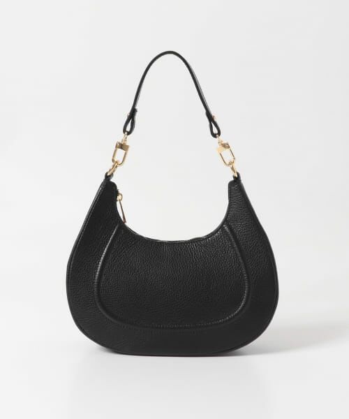【美品】AULENTTI レザー　ハンドバッグ ショルダーバッグ　黒 AULENTTI オウレンティ ショルダーバッグ Y02 DO レディース
